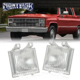 2014mmotor Mmo065887 Pair Turn Signal Corner Side Marker Light Lamp Fit For Chevy Gmc Pickup Truck