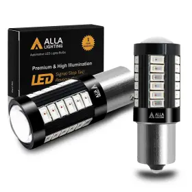 Alla Lighting Alla-5730-1156-33r-red-led 2800lm Ba15s Bayonet 7506 1156 Led Pure Red
