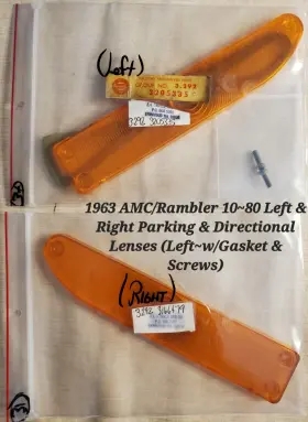 3166479 AMC Parking Turn Signal Lens Set Left Right Rambler