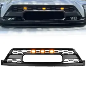 Astradepot 934608118273 For 2003-2005 Toyota 4runner Led Turn Signal Matte Black Front Honeycomb Grille