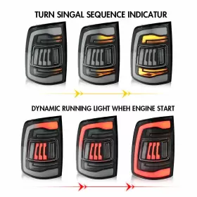 TT-RAM-B174-WS ATUO Led Tail Lights Sequential Turn Signals #3