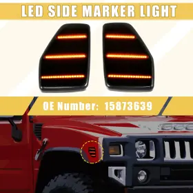 15873639 AUTOMALL TECH Led Marker Light Lens Amber H3 Hummer