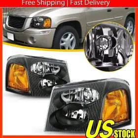 15866071 AUXITO Headlights Headlamps Left Right Gmc Envoy