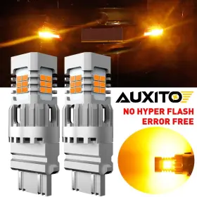 3157A AUXITO Error Amber Turn Signal Blinker Led Light Bulbs