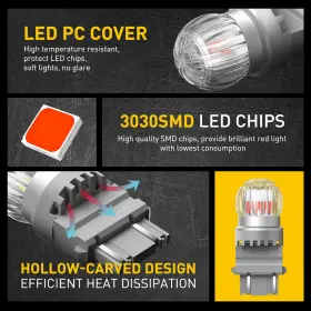 3157AK AUXITO Led Drl Turn Signal Parking Light Reverse Bulb #3