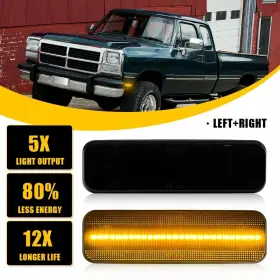 3587436 AUXITO Led Amber Front Marker Signal Lights Dodge
