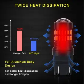 48SMD AUXITO Amber Turn Signal Lights Led Bulbs #2