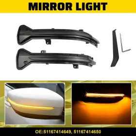 51167414650 AUXITO Smoked Sequential Led Mirror Signal Light