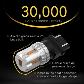 738598456960 AUXITO Amber High Power Led Light Bulbs Turn #2