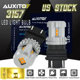 738598456960 AUXITO Amber High Power Led Light Bulbs Turn