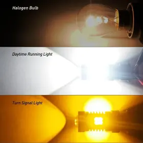 7443NA AUXITO Led Turn Signal Light Amber Lamps Power #3