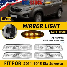 87613-1U000 AUXITO Amber Led Mirror Turn Signal Lights Lh Rh