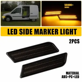 9T1Z-15A201-B AUXITO Smoked Led Marker Light Front Amber Ford