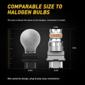 A-2F23-3157-Y2 AUXITO Canbus Led Amber Turn Signal Parking #2