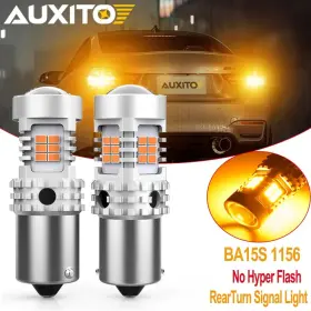 BA15S-5KG26-Y2 AUXITO Led Front Turn Signal Light Bulbs Amber