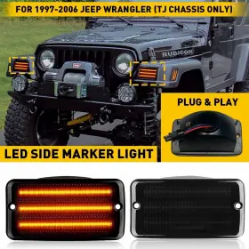 BL-JP-TJ-97-ORI-LED-SA AUXITO Smoked Front Bumper Drl Signal