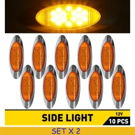 CBD-6 AUXITO Marker Light Turn Signal Amber Lamp Trailer Rv