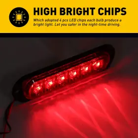 CBD-6LED-4R AUXITO Light Lamp Trailer Marker Waterproof #3