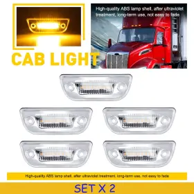 CDD-T680-5Y AUXITO Roof Marker Amber Light Kenworth