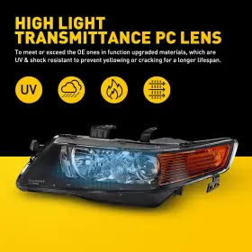 DDZC-TSX-04-05-BA AUXITO Projector Headlights CL9 CL7 Tsx #3