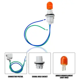 DZ-PURIS-10-18 AUXITO Headlight Signal Turn Corner Light #3