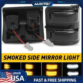 HSJD-F250-FLOW AUXITO Smoked Sequential Led Mirror Signal