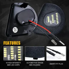 HSJD-SKD-RAM-10-19 AUXITO Led Mirror Lights Puddle 2500 1500