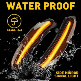 HSJD-W203-00-07 AUXITO Dynamic Led Mirror Signal Lights S203 #3