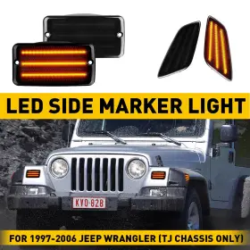 LLX00051 AUXITO Bumper Signal Fender Marker Lights Tj Jeep