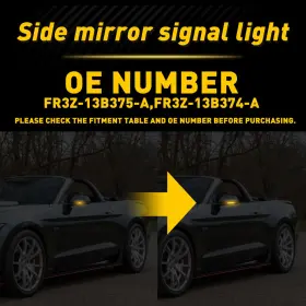OEM-LAC-685-173-256 AUXITO Led Mirror Smoked Lens Turn Signal #2