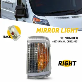 S-0176 AUXITO Mirror Passenger Turn Light Signal Promaster
