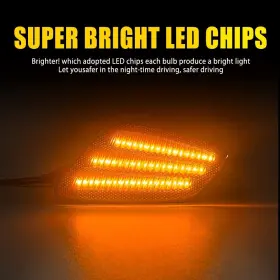SL1-28-TJ AUXITO Smoked Lens Led Lamp Marker Drl Light Tj #3