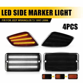 SL1-28-TJ AUXITO Smoked Lens Led Lamp Marker Drl Light Tj