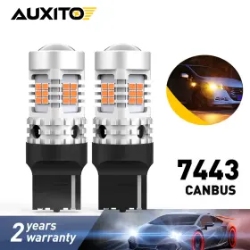 7443 AUXITO Canbus Error Amber Led Turn Signal Lights Hyper