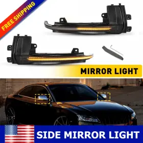 XPD-XZD-96561 AUXITO Smoked Amber Led Mirror Lights A3 A4 A5