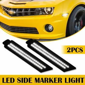 YZB-CAMARO-10-15-FW AUXITO Front Led Lights Marker Smoked