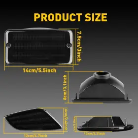 YZB-TJ-97-06-4N AUXITO Corner Bumper Lights Marker Lamps Jeep #3