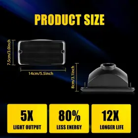 YZB-TJ-97-06-ZWWY AUXITO Led Front Turn Signals Lamp Amber Tj #2