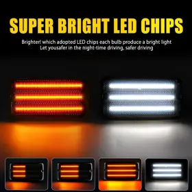 YZB-TJ-97-06-ZWWY AUXITO Led Front Turn Signals Lamp Amber Tj #3