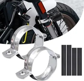 QL-ZXS-BRACKET-SILVER32-41MM BIQING Motor Turn Signal Mount