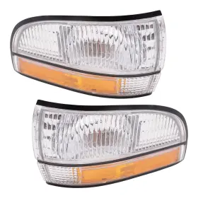 1223-0034LR BROCK Set Signal Front Marker Lights Lamp Housing