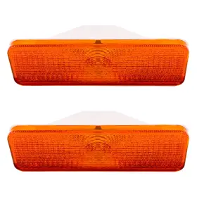 3224-0012B-2 BROCK Set Amber Front Signal Lenses F100 F250