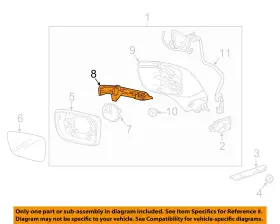 84077031 BUICK Left Front Door Outside Mirrors Signal Lamp