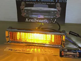 5966710 CADILLAC Front Bumper Turn Signal Marker Light Lens #2