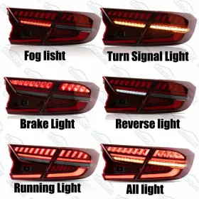 H186-HD-0307-RD CARMOCAR Led Tail Lights Lens Honda Accord #2