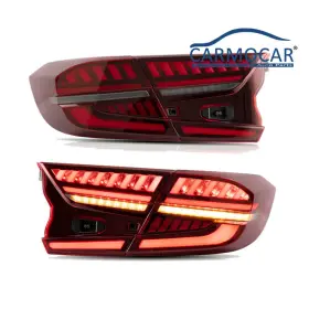 H186-HD-0307-RD CARMOCAR Led Tail Lights Lens Honda Accord #3