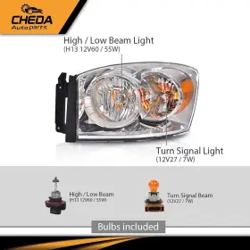 GP-02HLA3723AWTL CHEDA Headlight Bezel Driver 1500 2500 3500 #3