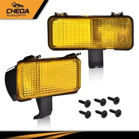 GPL17666 CHEDA Front Turn Signal Lamps Lights Chevy Gmc Park