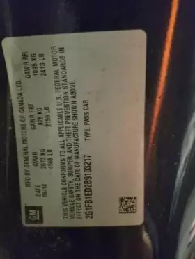 116-01326R CHEVROLET Passenger Right Corner Light Marker Park