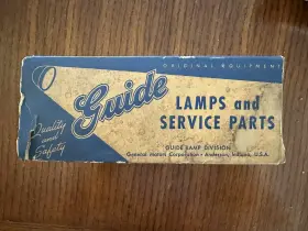 928665 CHEVROLET Nos Panel Front Lamp Lh Park #3